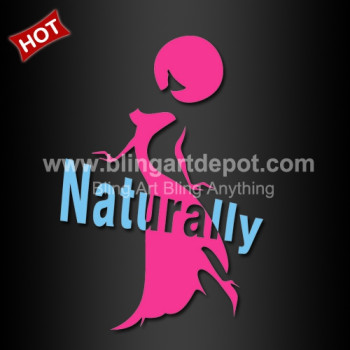 Naturally Afro African Girl Heat Transfer Vinyl Design Naturally Afro African Girl Heat Transfer Vinyl Design